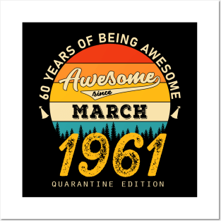 60 Years Of Being awesome 60th Birthday gift Posters and Art